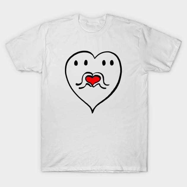 I Love Boo - Black Line T-Shirt by Dirtbath